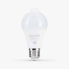 Rạng Đông – LED Bulb cảm biến A60.PIR/9W: 9W – 220V AC – Ánh sáng trắng 6500K / vàng 3000K.