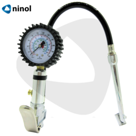 Tay bơm dài bơm lốp xe có đồng hồ