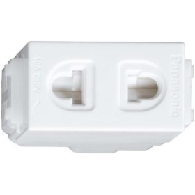 Panasonic – Ổ cắm đơn 2 chấu WEV1081‑7SW