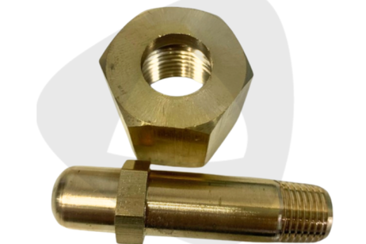 Ty tán gió thau ren trong/ngoài gắn đồng hồ